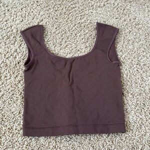 brown garage scoop tank